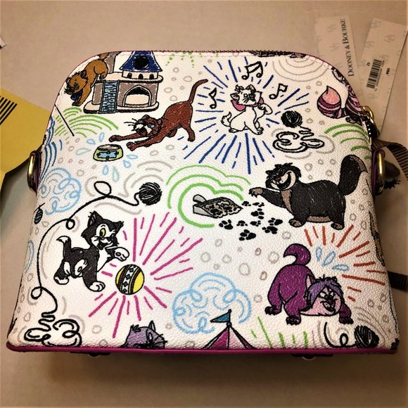 Dooney & Bourke Disney Sketch Style Design Famous Cats Shoulder Bag NEW with Tag - Picture 2 of 7